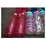 Reusable cups and water bottles...