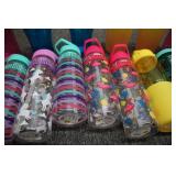 Reusable cups and water bottles...