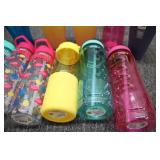 Reusable cups and water bottles...