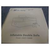 Beige inflatable double sofa...