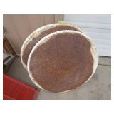 (2) 36" Concrete Screed Plates