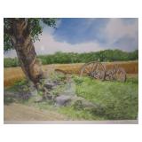 Charles L Peterson Harvest Lunch S/N 1853/2000 Image Size 17 1/2"x31" Overall 21 1/2"x34 1/2"