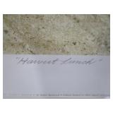 Charles L Peterson Harvest Lunch S/N 1853/2000 Image Size 17 1/2"x31" Overall 21 1/2"x34 1/2"