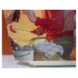 Vintage Coca Cola Cardboard Advertising
