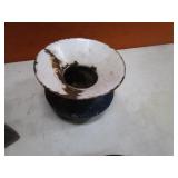 Vintage Irons & Heavy Steel Enameled Pot