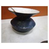 Vintage Irons & Heavy Steel Enameled Pot