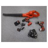 Cordless Drills, Leaf Blower
