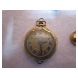 Gold?? Cuff Links, Pocket Watch, Pins