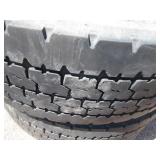 (4) 295/75 R22.5 Semi Tires