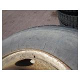 (4) 11R22.5 Semi Tires & Wheels