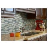 Colosseo Azul 12 in. x 12 in. ~ 1 sq/ft per sheet | Retail $9/sheet | 15 sheets in box | Mixed Glass; Stone Look Wall Tile