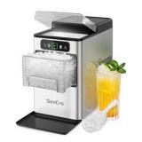 SenCre Nugget Ice Maker 40lbs/Day, Countertop Ice Maker Soft Chewable Ice, Retail $500,  Ice Makers One-Click & Self-Cleaning, Crushed Pellet Ice Machine with Scoop&Basket for Home/Kitchen/Office, Sta