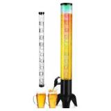 Beer Giraffe Dispenser, 100oz/3.2 qt Mimosa Tower Dispensers with Ice Tube and LED Light, 3L Tabletop Drink Tower Dispenser for Beer, Margarita, Liquor, Beverage | Retail $59