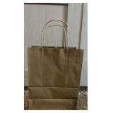 8x10 Brown Paper Gift Bag - 100 Count - with handle - Retail $60