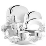VEWEET Fiona Porcelain Dinnerware Set - 30 Piece | Retail $100 | Place Setting for 6 People |