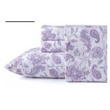 King - Pointehaven 180 GSM Brushed Cotton Flannel Sheet Sets (Paisley Court, King Sized Bed)