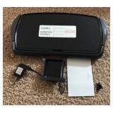 Cooks Nonstick Griddle, Electric Plugin 10.5 in x 20 in, Working Condition, in Box, Small Plastic Bracket Under watch That Homes Drip Tray is Partially Broken But it Still Holds the Drip Tray