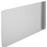 Stainless Steel 12”x26” Wall Mount Splash Guard for Commercial Restaurant Hand Sink and Compartment Prep Sink - mounting edge has minor bend - screws included - Retail $96