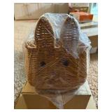 Easter Bunny Basket, Wicker Basket for Easter Egg Hunts, Still in Original Bag