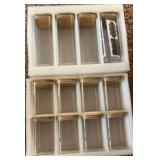 12 pc Modern Glass Dry Goods Storage Containers