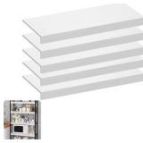 Wire Shelf Cover 30 X 12 Inch Wire Rack Cover Wood Shelf Covers for Pantry Shelving Closet Shelves Organization(White,5 Pack) Retail $115