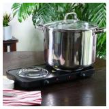 16 qt. Stainless Steel Stock Pot with Glass Lid | Retail $47
