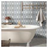 Soho Stax Geometric Tile 12Lx11W - ~0.94 sq ft / sheet | Retail $36/sheet | 10 sheets in box | a mix of stone and glass. Use these as a countertop or backsplash tile to create a beautifully interestin