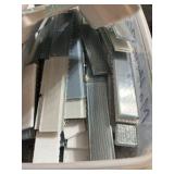 Box of Glass Mosaic Tiles | Gray, Blue, White