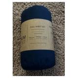 Full - Pure Bedding Bed Sheets - Full Sheet Set [4-Piece, Navy] - Hotel Luxury 1800 Brushed Microfiber - Soft and Breathable - Deep Pocket Fitted Sheet, Flat Sheet, Pillow Cases