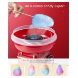Cotton Candy Machine for Kids, Countertop Cotton Candy Maker Homemade Candy Sweets for Birthday Parties, Includes a Scoop and 10 Candy Cones, Red Vintage Retail $45.99