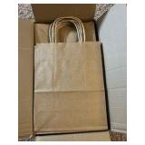 8x10 Brown Paper Gift Bag - 100 Count - with handle - Retail $60