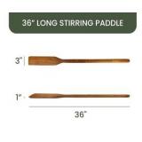 Teak Wood Mixing Paddle (36" Extra Long) | Stir Crawfish Boil, Seafood, Sauces, Jambalaya, Stew, Brewing | Wooden | Retail $50
