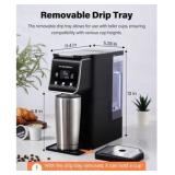 Hot Iced Coffee Maker with Bold Setting, Single Serve Coffee Maker for K Cup and Grounds, 6-14 oz Brew Sizes, 50 oz Removable Water Tank, One Cup Coffee Machine, Black | Retail $65