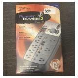 Power Blocker 2 - 8 Outlet Surge Protector - phone line - Coaxial Line - Retail $20