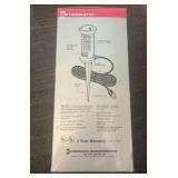 3-Outlet Outdoor Power Stake Green - 15 Foot Power Cord -security, recreation, holiday lights - Retail $18.99