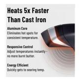 Misen Carbon Nonstick™ Skillet - Nitrided Carbon Steel - Professional Alternative to Teflon - 1100°F High Heat Ready - Easy Release - Induction, Oven, & Grill Safe - 12 Inch