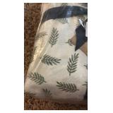 Queen - Eddie Bauer Brand Cotton Percale Sheet Set Queen Sized Bed Fern/Leaf Pattern, White Background