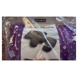Samsonite Brand 2 in 1 Magic Pillow Neck Pillow for Traveling, Can be a Square Pillow or U-Shaped Pillow, Filled With Soft Microbeads