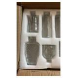 12 pack glass bud vases 4”-5” in height