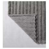Plush Decorative Throw Silver Color 50”x60” - Retail $30