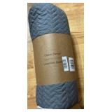 King - Casual Comfort Premium Ultra Soft Herringbone Pattern Quilted Coverlet Set - 1 quilt 2 shams - Gray Color - Retail $120