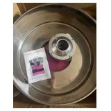 Pink 1030W Electric Cotton Candy Machine, Commercial Candy Floss Maker, 20 inch Stainless Steel Bowl - no lid