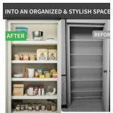 Wire Shelf Cover 30 X 12 Inch Wire Rack Cover Wood Shelf Covers for Pantry Shelving Closet Shelves Organization(White,5 Pack) Retail $115