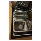 Amhier Chafing Dishes for Buffet 9Qt 4 Pack [Multi-Size Food Pans] Stainless Steel Chafing Dishes [Sturdy and Durable] Chafing Dish Buffet Set for Weddings & Parties Retail $200