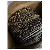 13" Round Sponge Gold Acrylic Plastic Charger Plate - 50/Case Retail $250