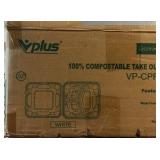 Take Out Container | 3 Compartment | 75ct | 100% compostable