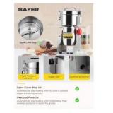 700g Electric Grain Grinder Mill Safety Upgraded 2400W High-speed Spice Herb Grinder Commercial Superfine Grinding Machine Dry Cereals Pulverizer CE 110V (700g Swing Type)