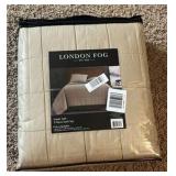 Full/Queen - London Fog Garment Washed Solid Comforter Set Khaki Microfiber 3-Piece Full/Queen Comforter Set, Solid Themed, Adult and Teen, 1 - 90x90 Quilt 2 - Standard Shams