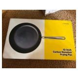 Misen Carbon Nonstick™ Skillet - Nitrided Carbon Steel - Professional Alternative to Teflon - 1100°F High Heat Ready - Easy Release - Induction, Oven, & Grill Safe - 12 Inch