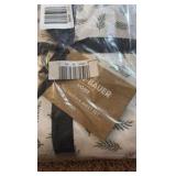 Queen - Eddie Bauer Brand Cotton Percale Sheet Set Queen Sized Bed Fern/Leaf Pattern, White Background